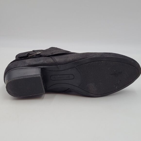 Kim Rogers Tanya Ankle Boots Booties Size 8 M Zip Faux Leather Buckle W/ Box - Picture 11 of 16